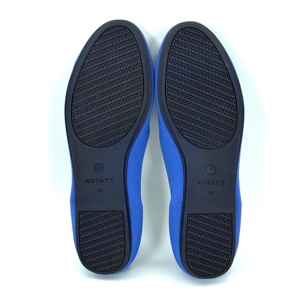Rothys The Loafer Women 10 Blue Knit Flat Sustainable Casual Comfort Office - Picture 7 of 9